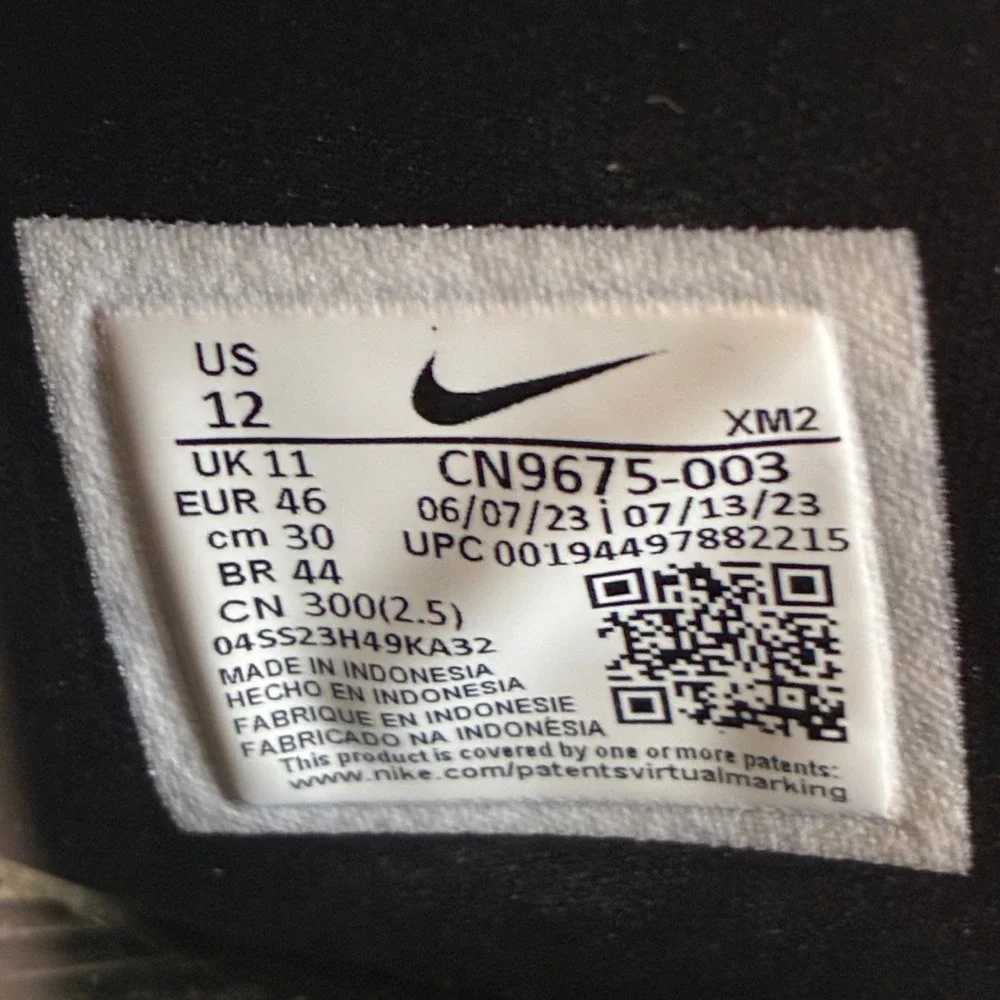 Nike Victori One Men 12 Black Slide Sandals CN9675-003 Triple Black Sport Shoes